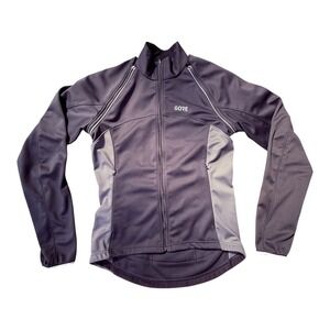 GORE WINDSTOPPER Cycling Jacket Womens Small Removable Sleeves Reflective Bike